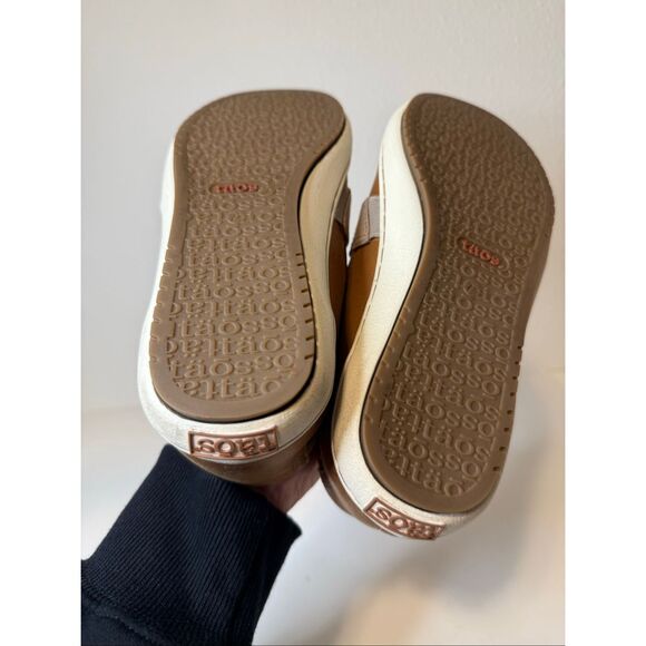 Taos Upward Tan Leather Slip On Loafers Size 7.5 - Picture 8 of 10